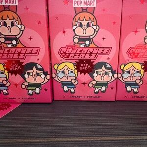 POP MART Crybaby x Powerpuff Girls Collectibles Lot of 11 w/accessories & cards